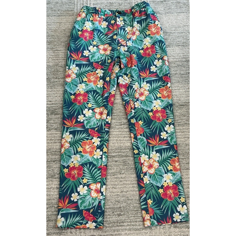 Chubbies Everywear Performance Pants The Life In Paradise Men's Size S Floral